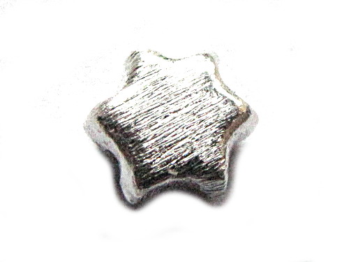 Stern Perle Blume, Silber 925/- gebrstet, ca. 8x9mm
